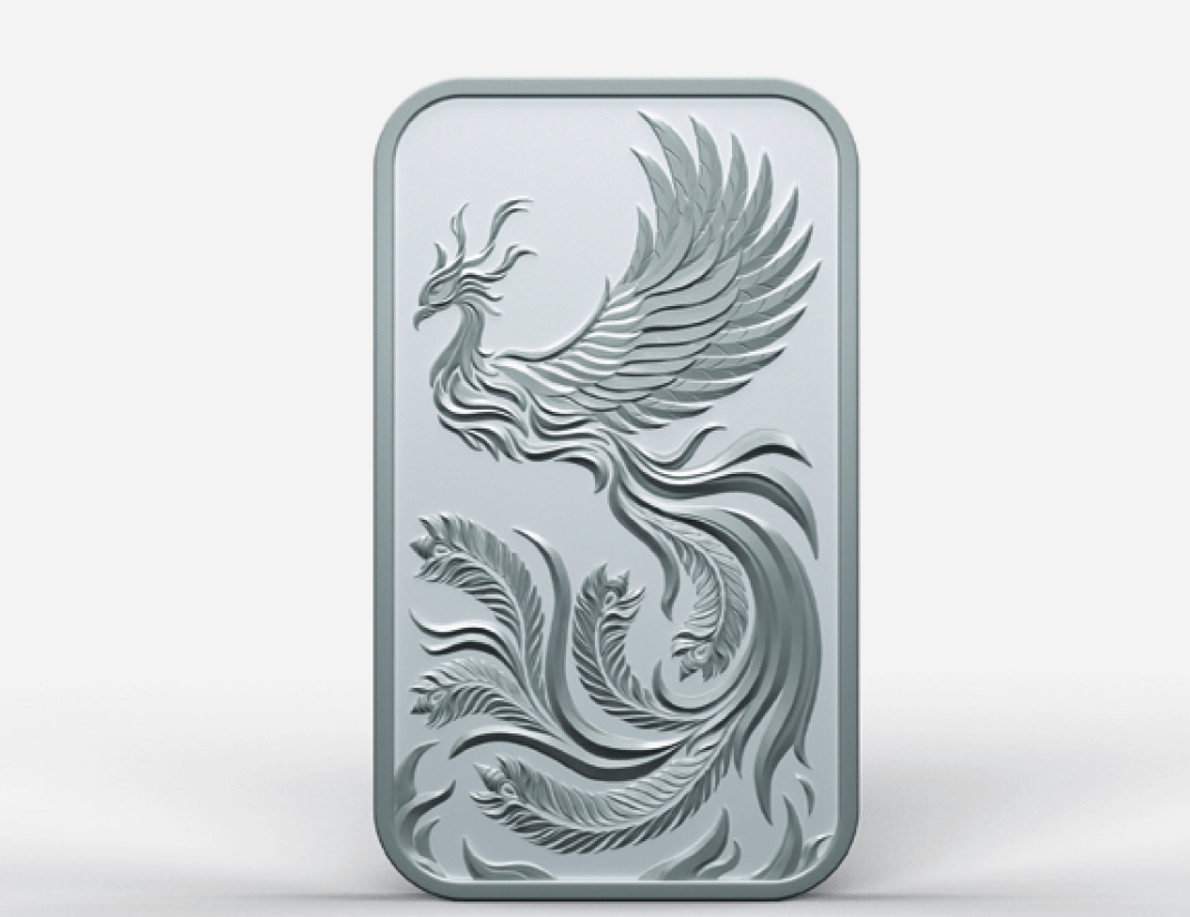 100g Kinesis Silver Phoenix Bar 2023 - Image 2